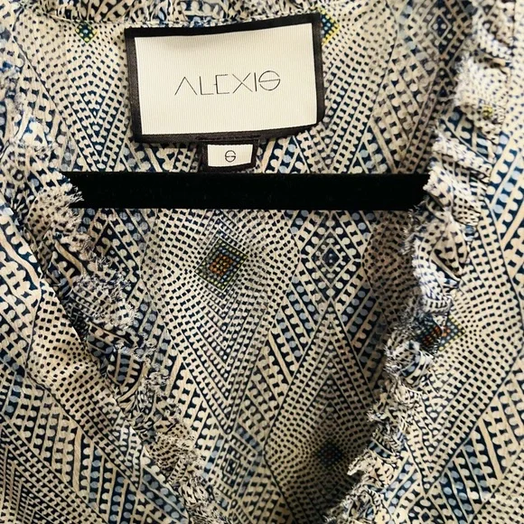 SILK RUCHED WAIST MINI ALEXIS DRESS